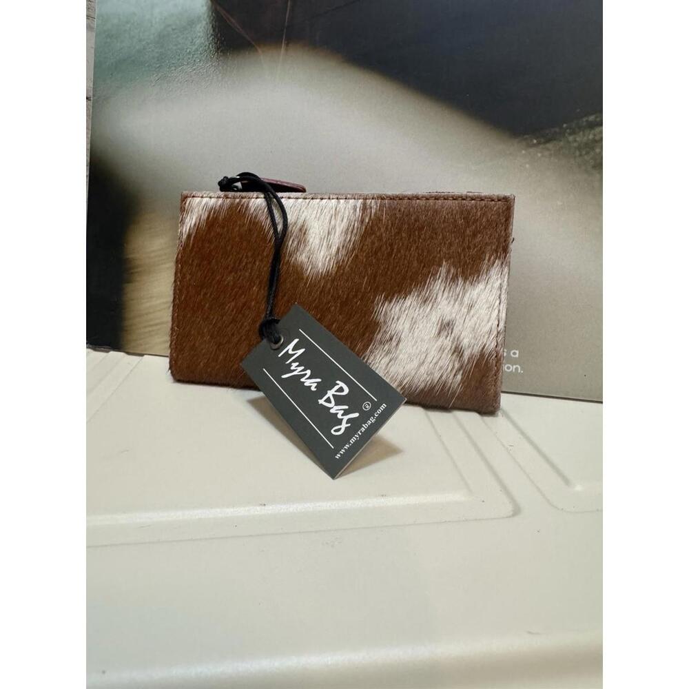 NEW MYRA BAG BAILEY RAY HAIRON COWHIDE CREDIT CARD HOLDER S-7466 MAKE OFFER!!